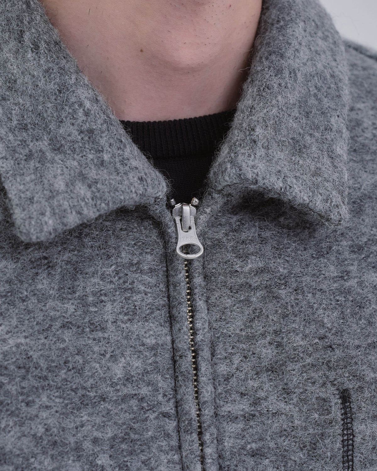 Sliver Knit Jacket -gray-（3）