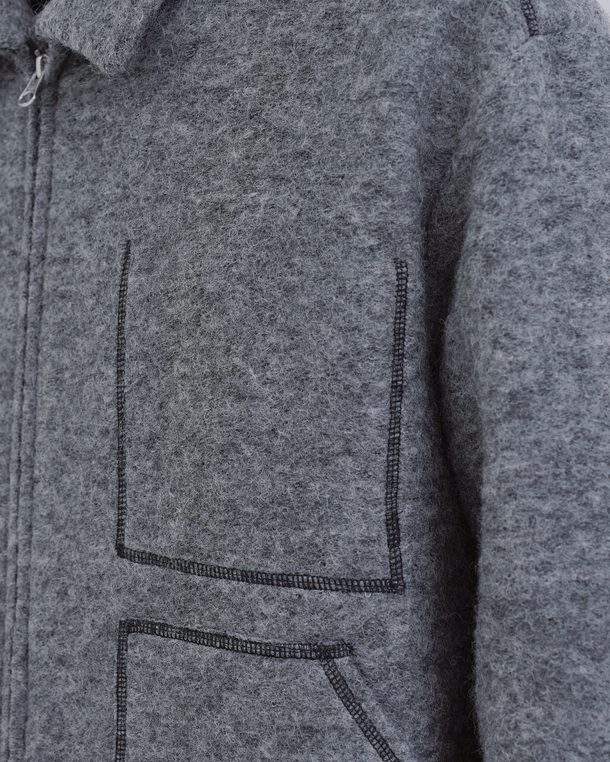 Sliver Knit Jacket -gray-（4）