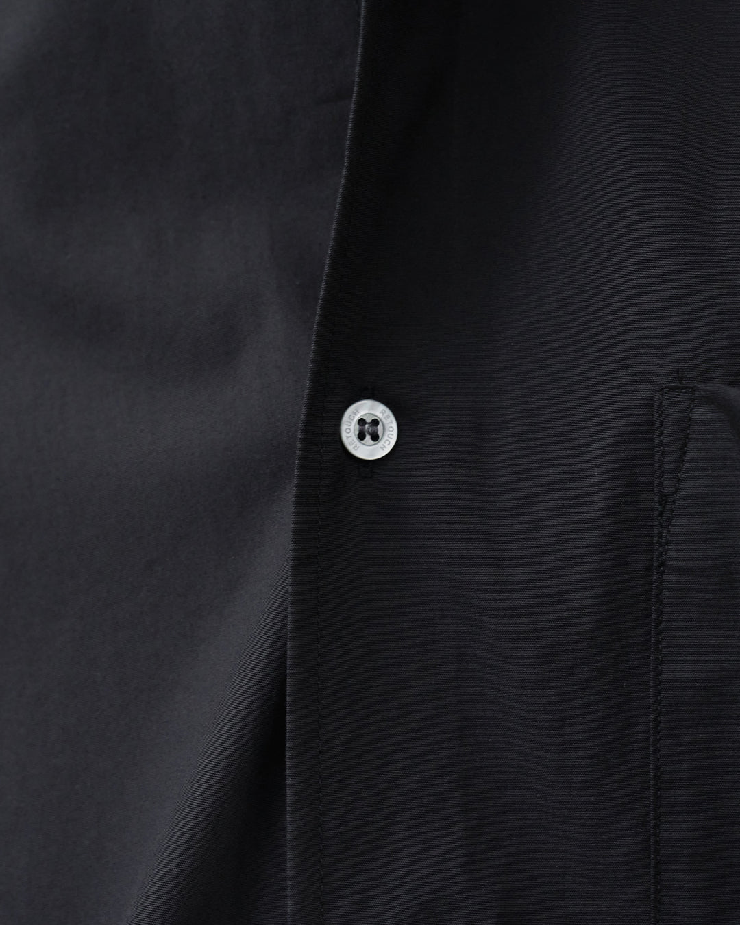 Relaxed Fit S/S Regular Collar Shirt -black-