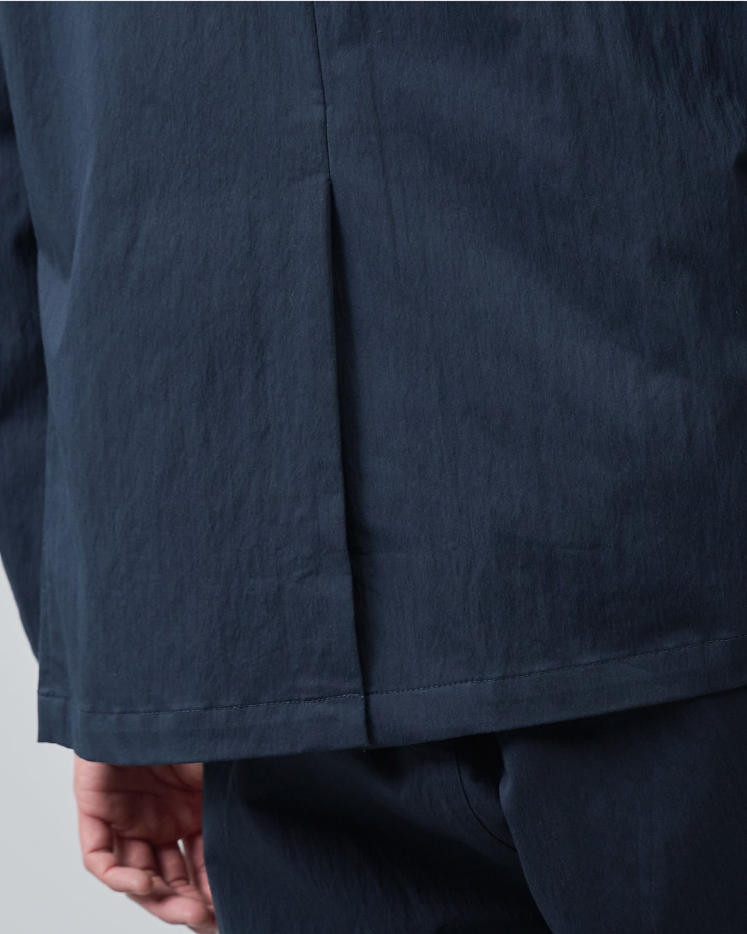 Cotton×Nylon Easy Tailored Jacket -navy-