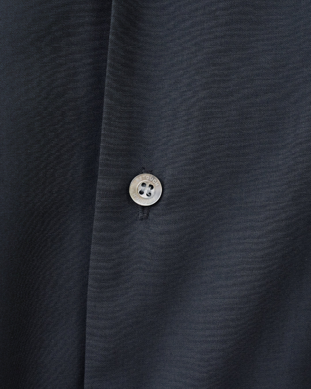 Italian Open-Collar S/S Shirt -navy-
