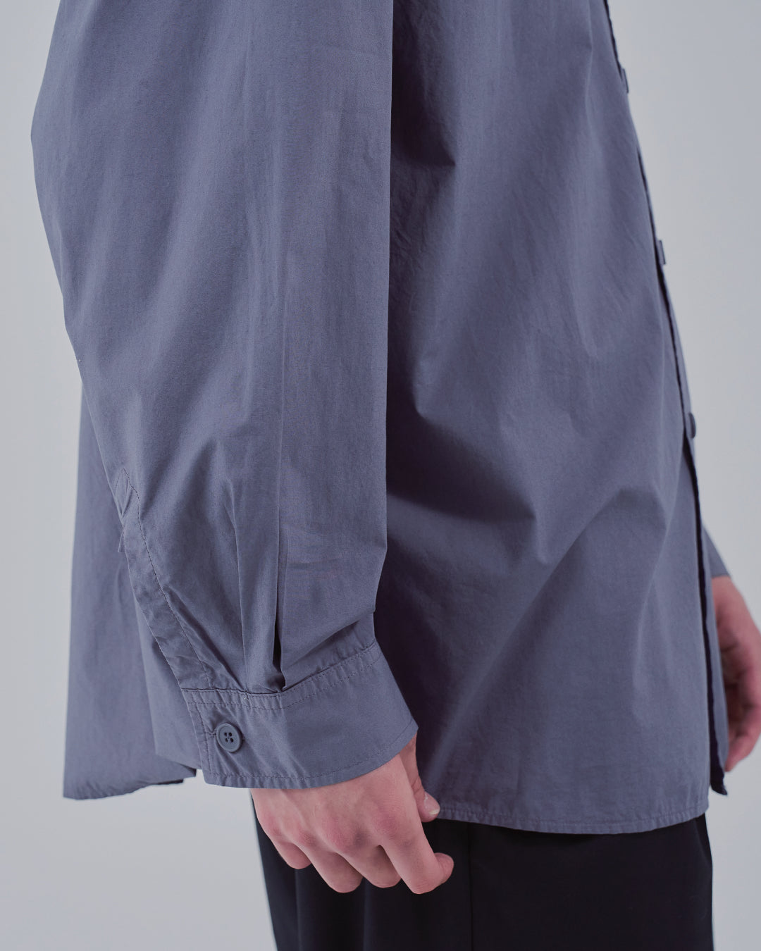 Garment Dyed L/S Shirt -dark purple-