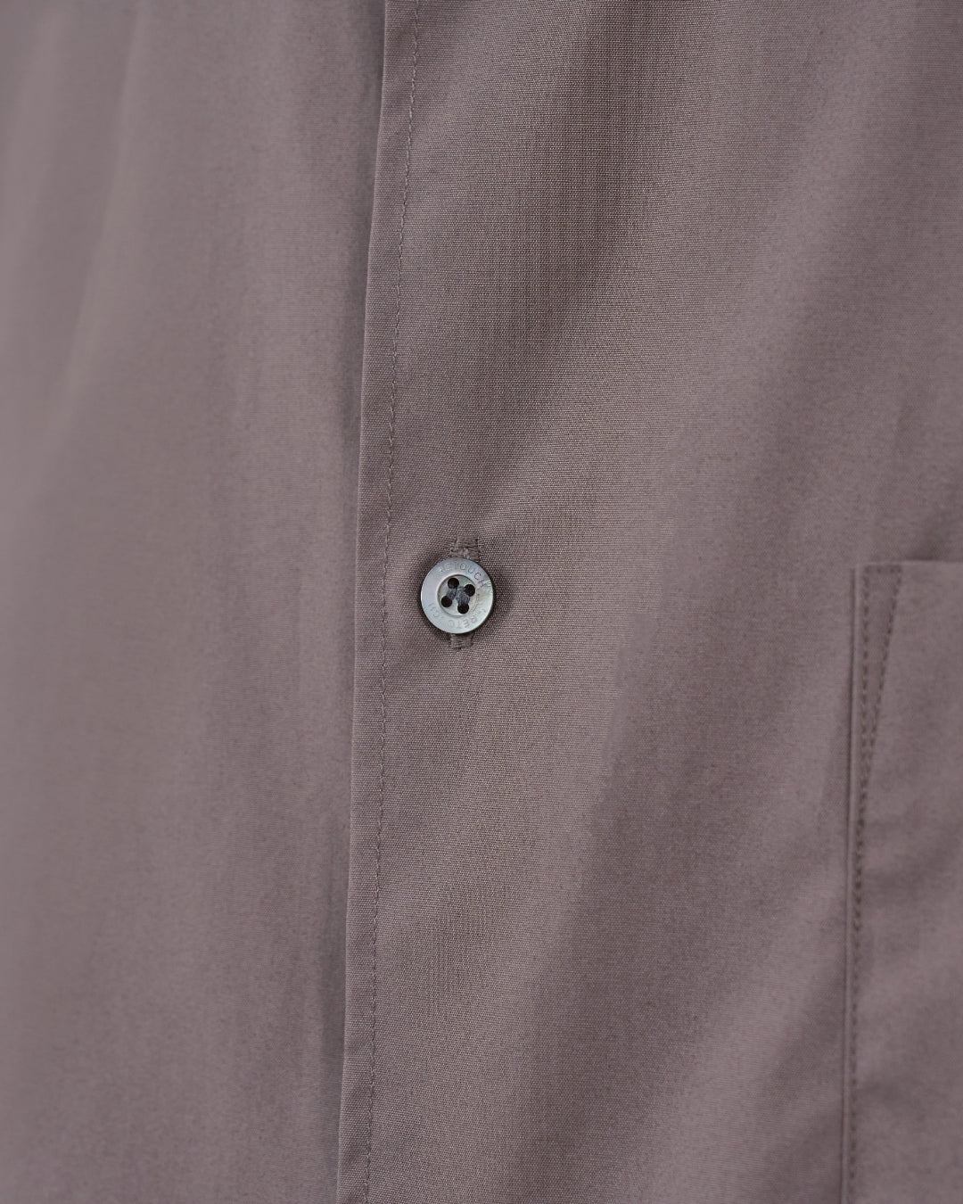 Relaxed Fit Regular Collar L/S Shirt -brown-