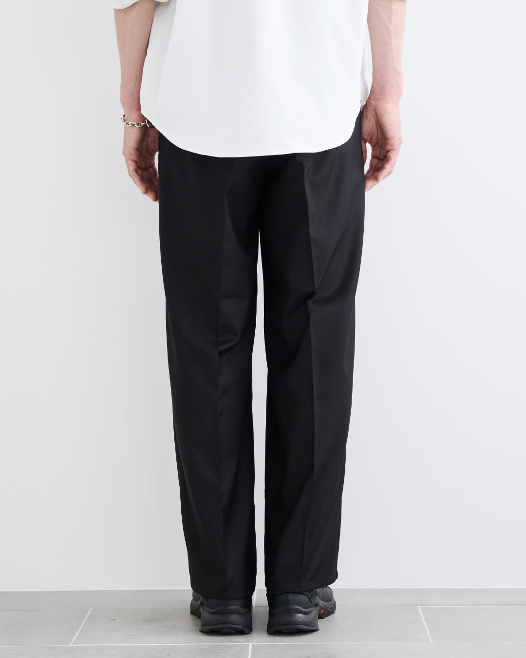 2Tuck Wide Slacks-black-