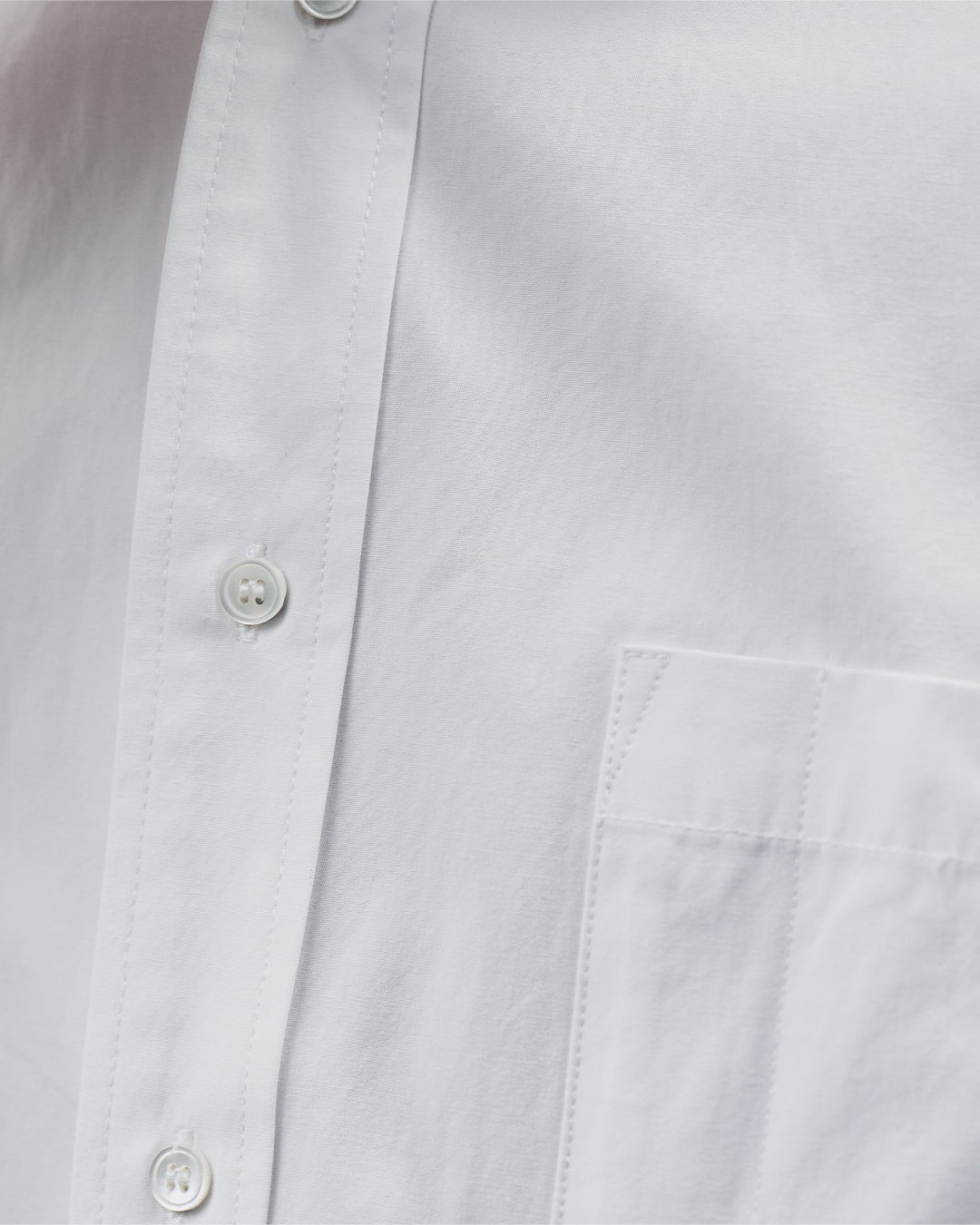 Cotton Broadcloth Regular Collar L/S Shirts -white-