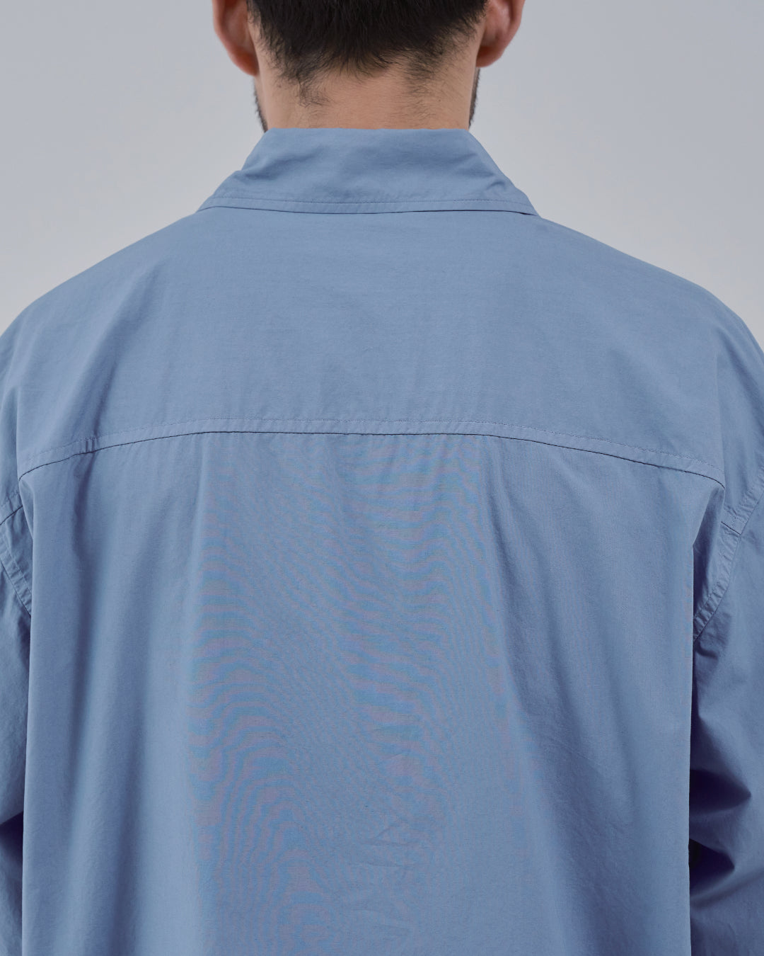 Garment Dyed L/S Shirt -blue-
