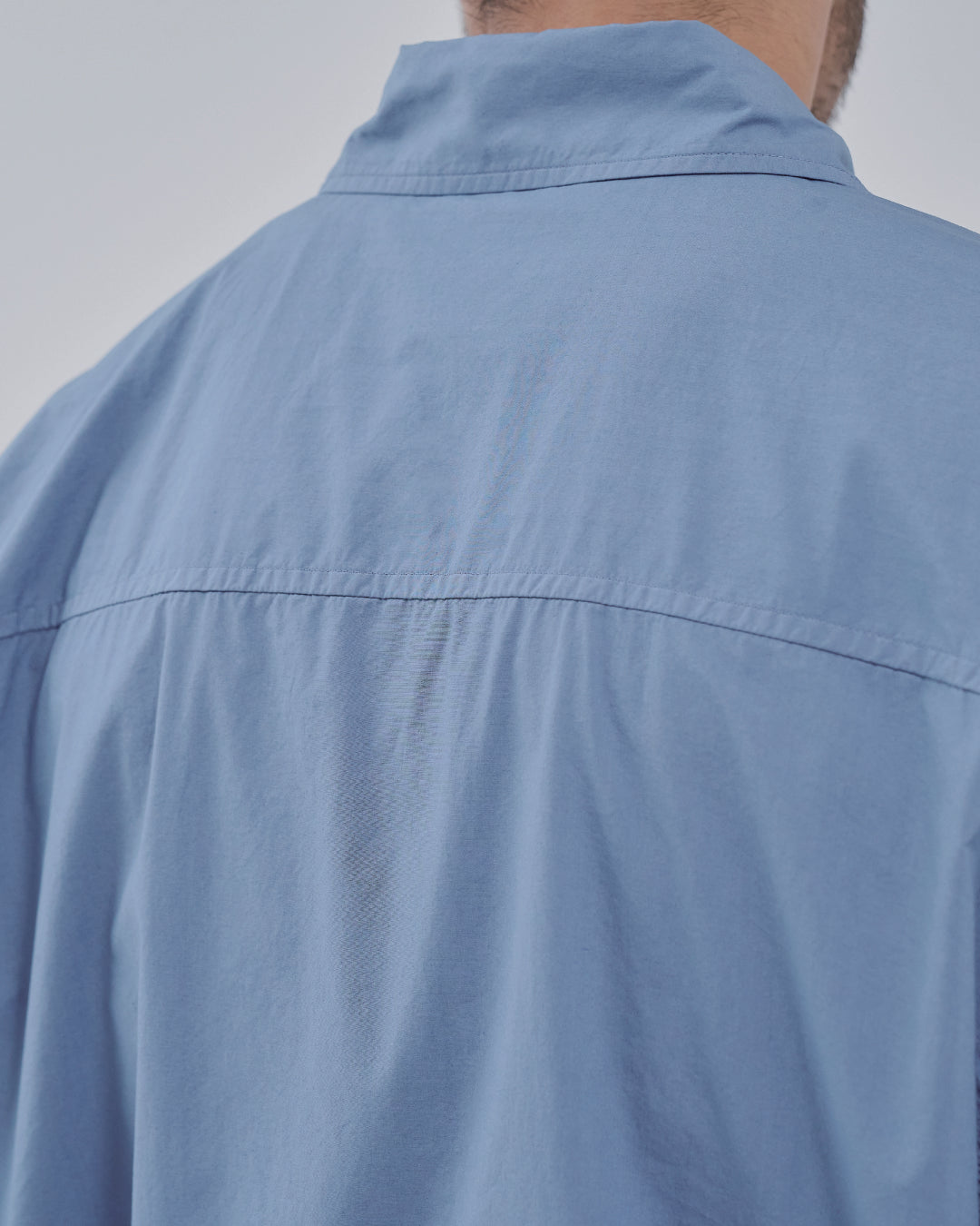 Garment Dyed L/S Shirt -blue-