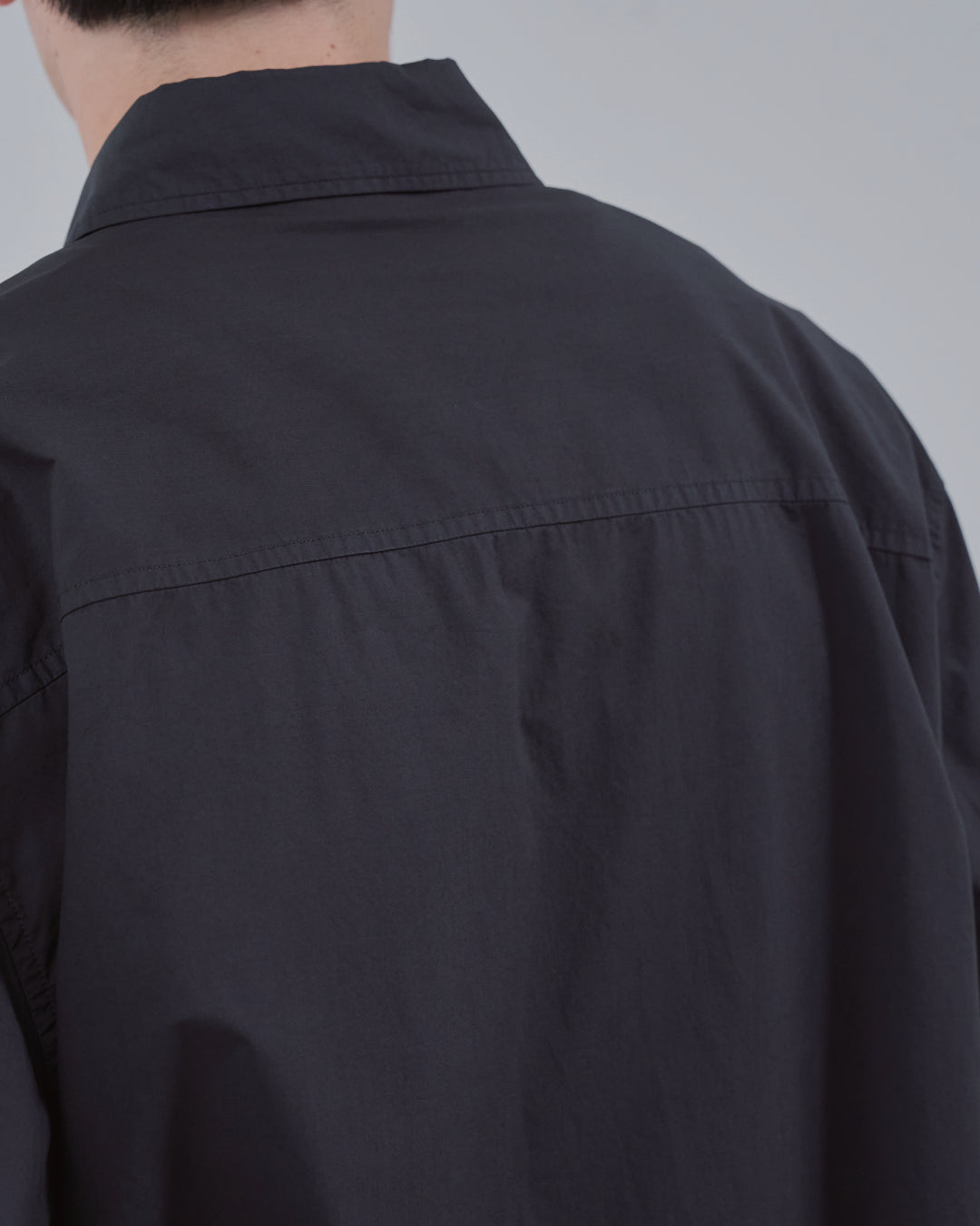 Garment Dyed L/S Shirt -charcoal-