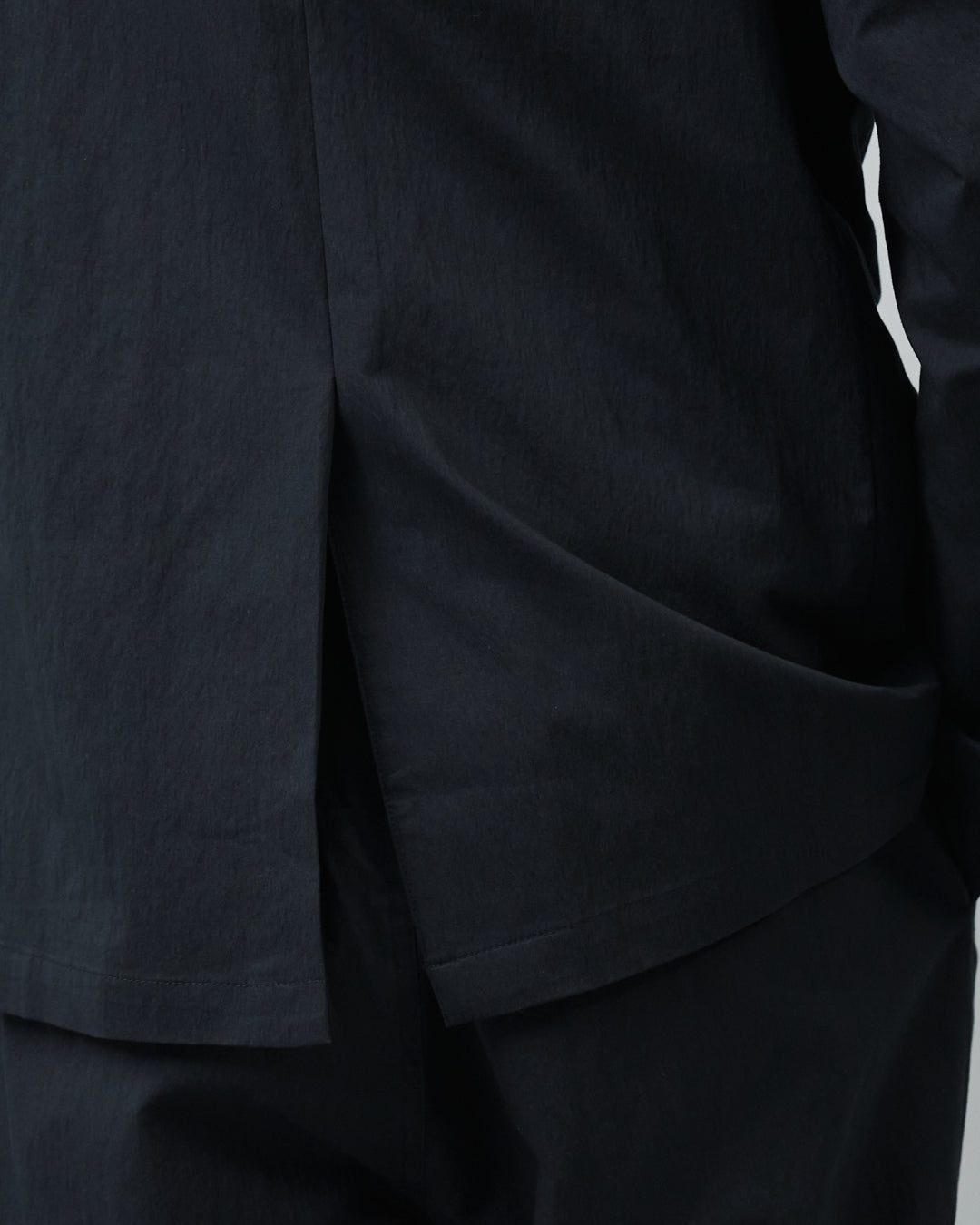 Cotton×Nylon Easy Tailored Jacket -black-