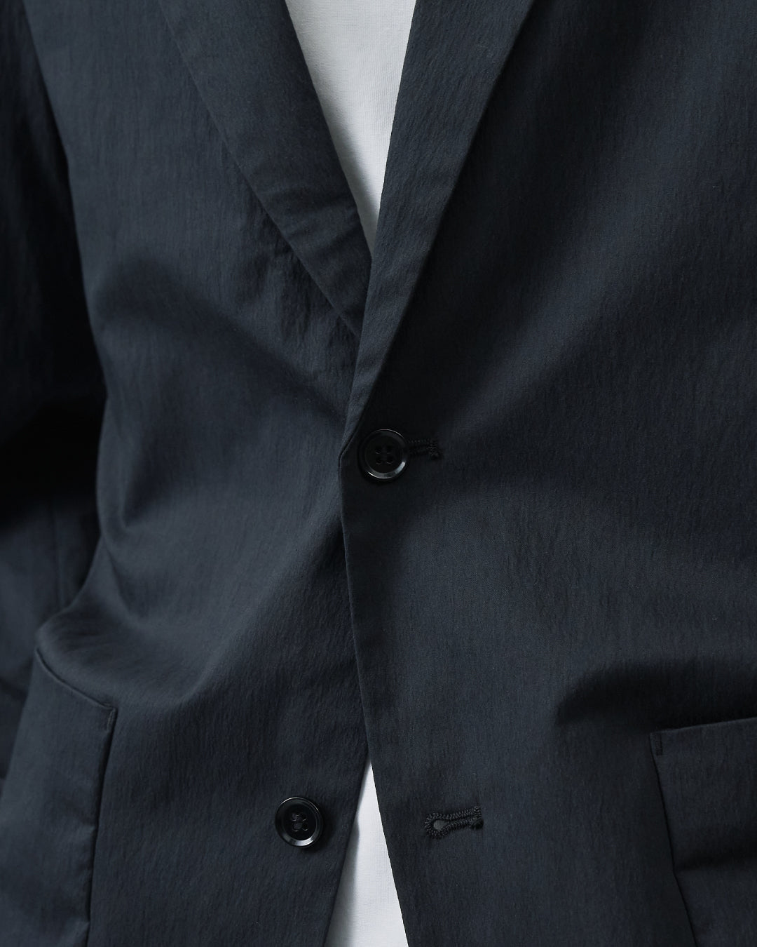 Cotton×Nylon Easy Tailored Jacket -black-