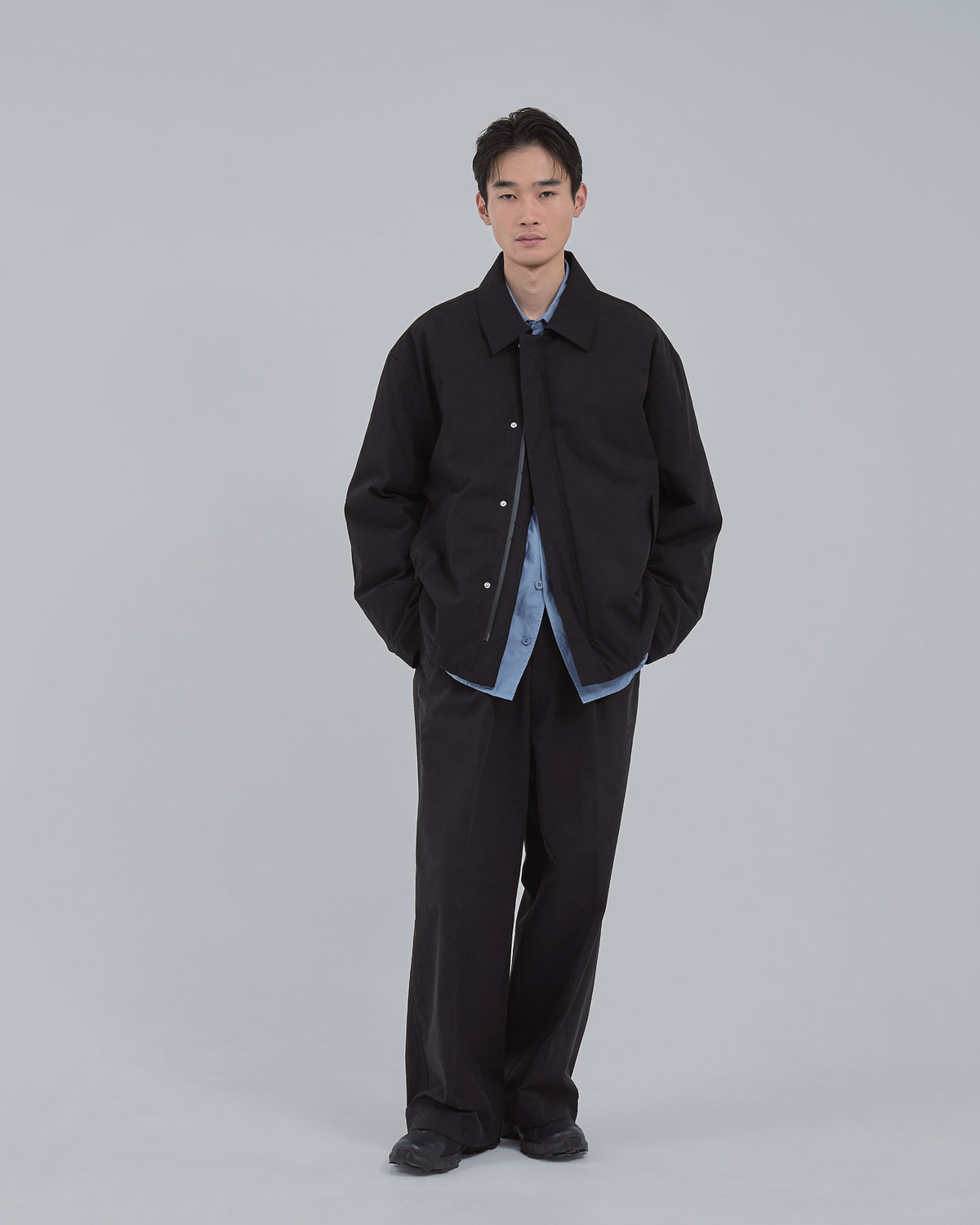 Padded CPO Jacket -black-