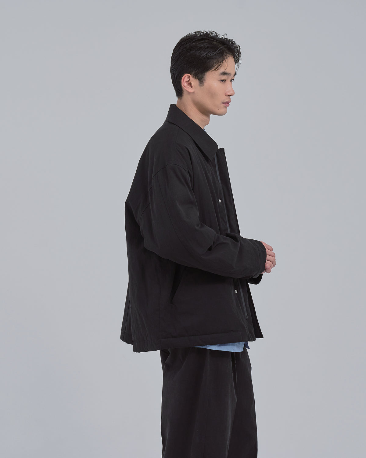 Padded CPO Jacket -black-