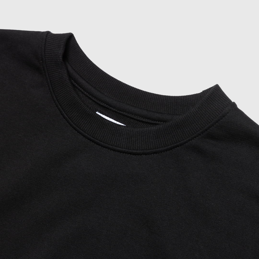 Crewneck Sweat Shirts -black-