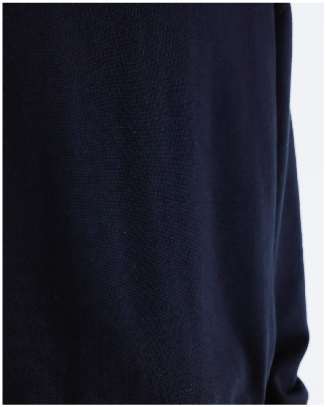 14G Cashmere Mix Highneck Knit -black-