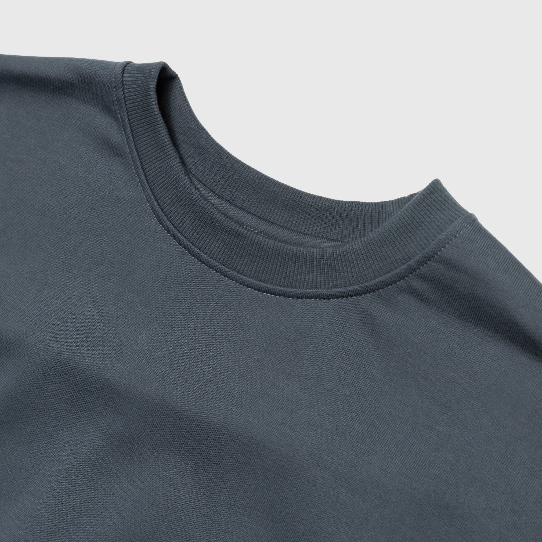 Crewneck Sweat Shirts -blue gray-