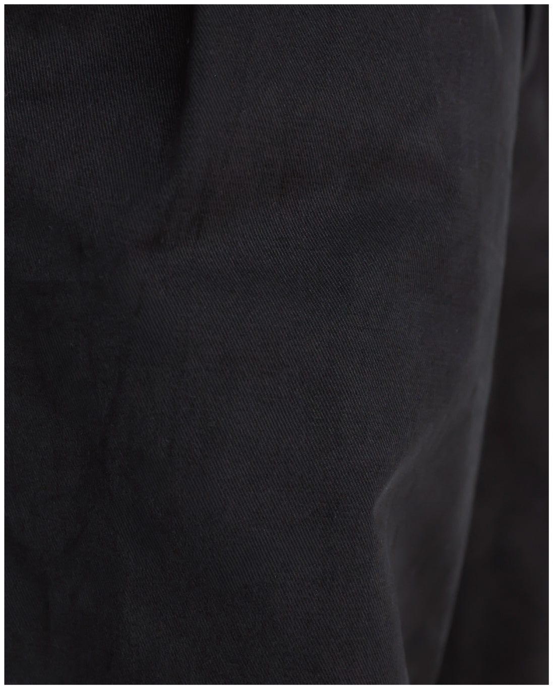 Wide Straight Chino Pants -black-