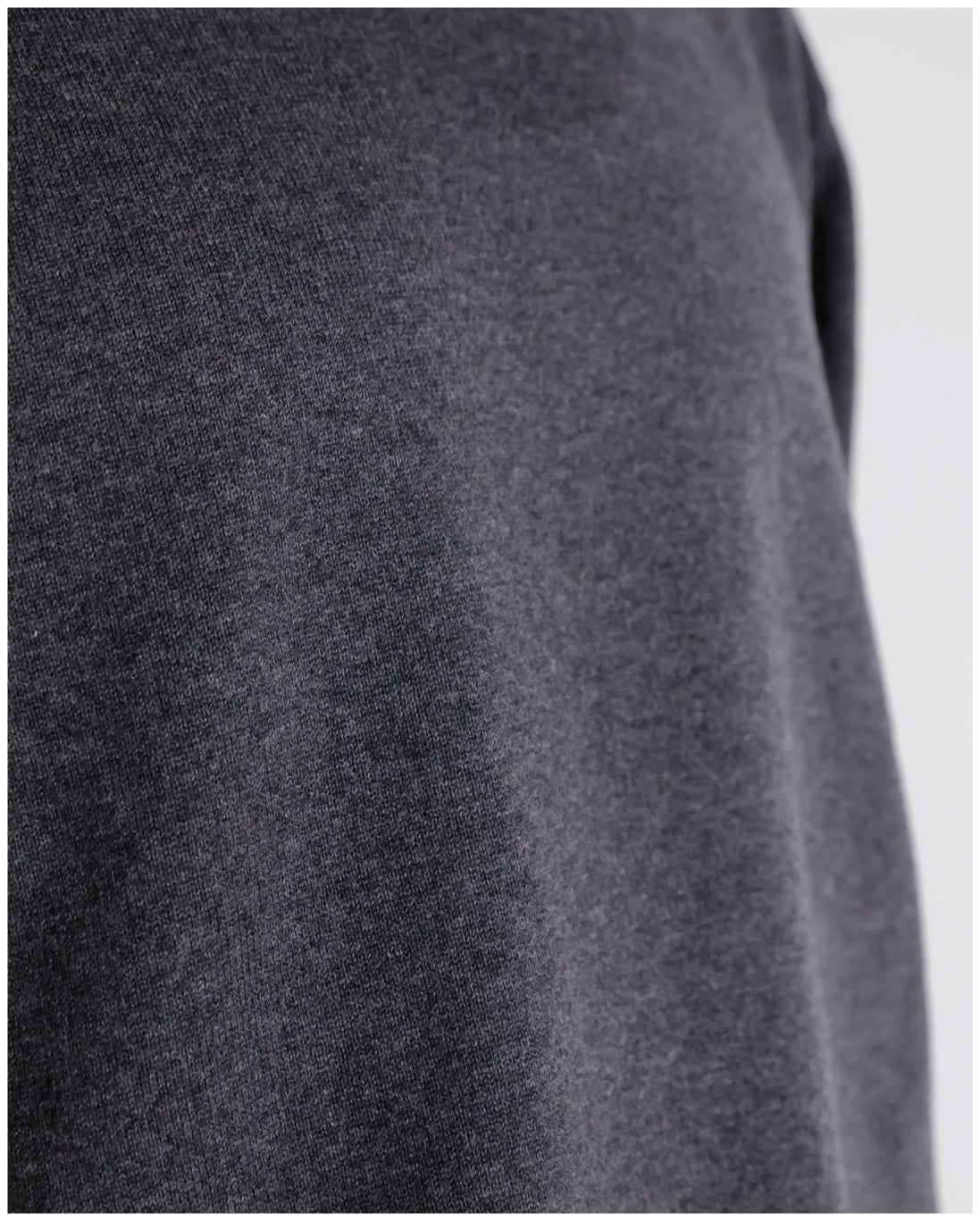 14G Cashmere Mix Mockneck Knit -charcoal-