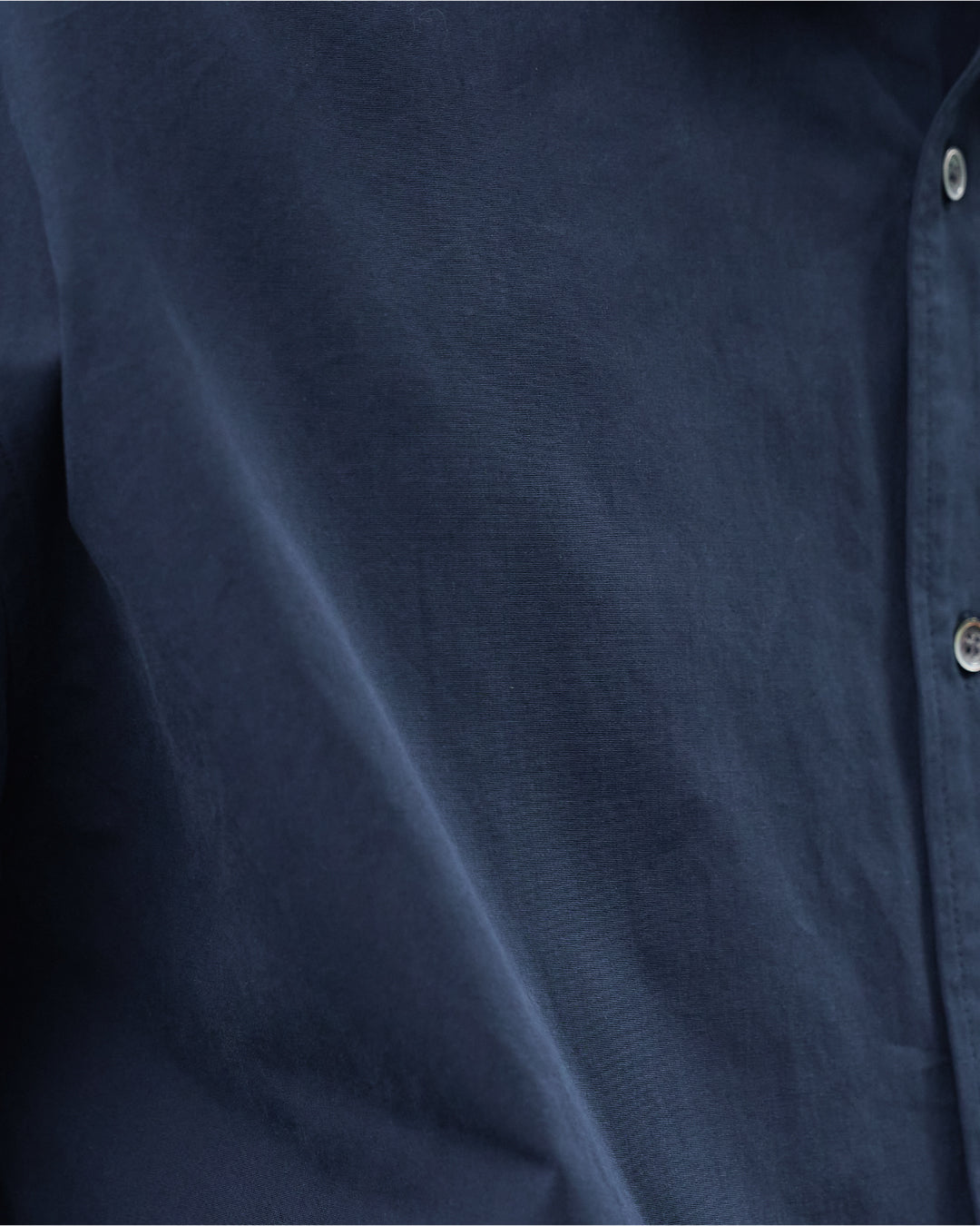 Cotton Broadcloth Regular Collar L/S Shirts -navy-