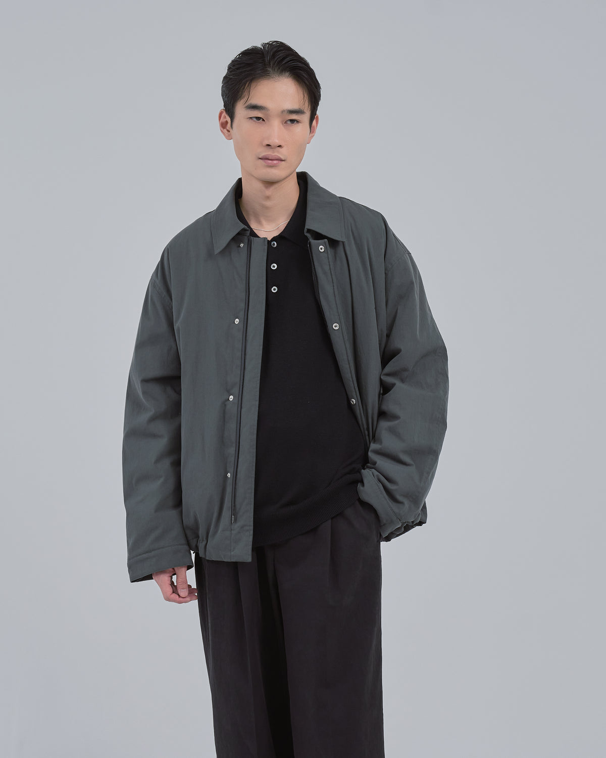 Padded CPO Jacket -charcoal-