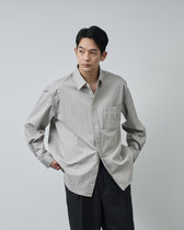Cotton×Nylon Regular Collar L/S Shirts  -greige-