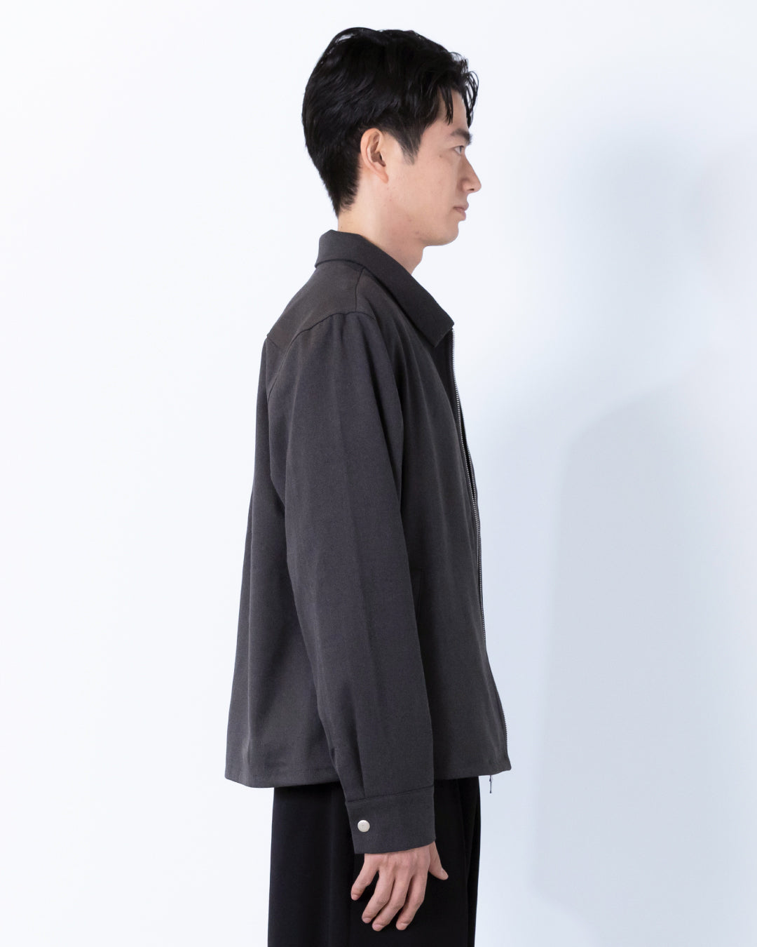 Double Zip Drizzler Jacket -gray-