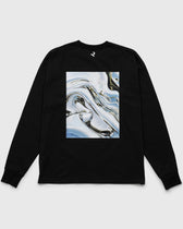 L/S Tee "flow" - black