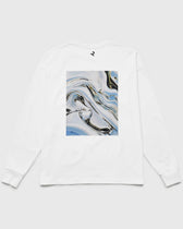 L/S Tee "flow" - white