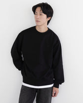 Crewneck Sweat Shirts -black-