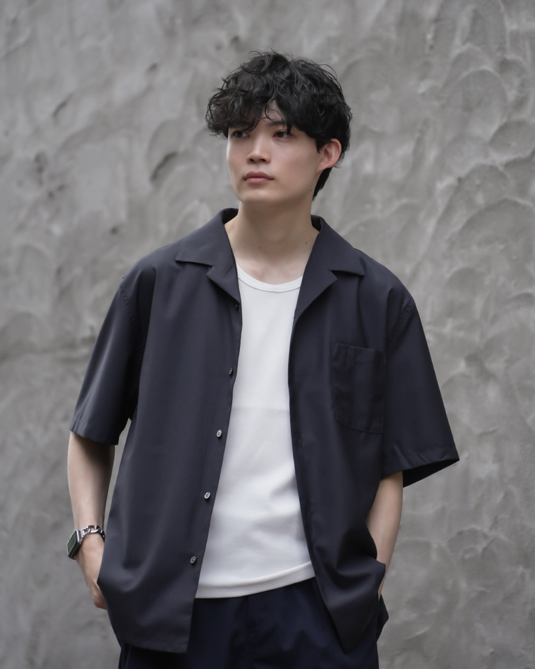 Pack Tank Top -greige×charcoal-