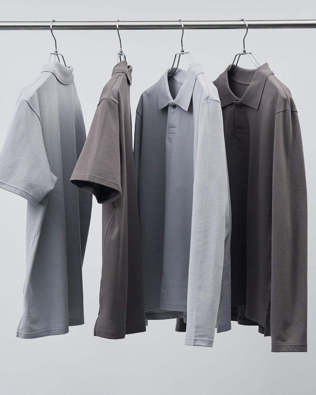 Soft Pique S/S Polo -blue gray (RETOUCH Exclusive)-