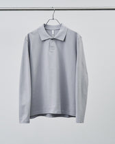 Soft Pique L/S Polo -blue gray(RETOUCH Exclusive)-