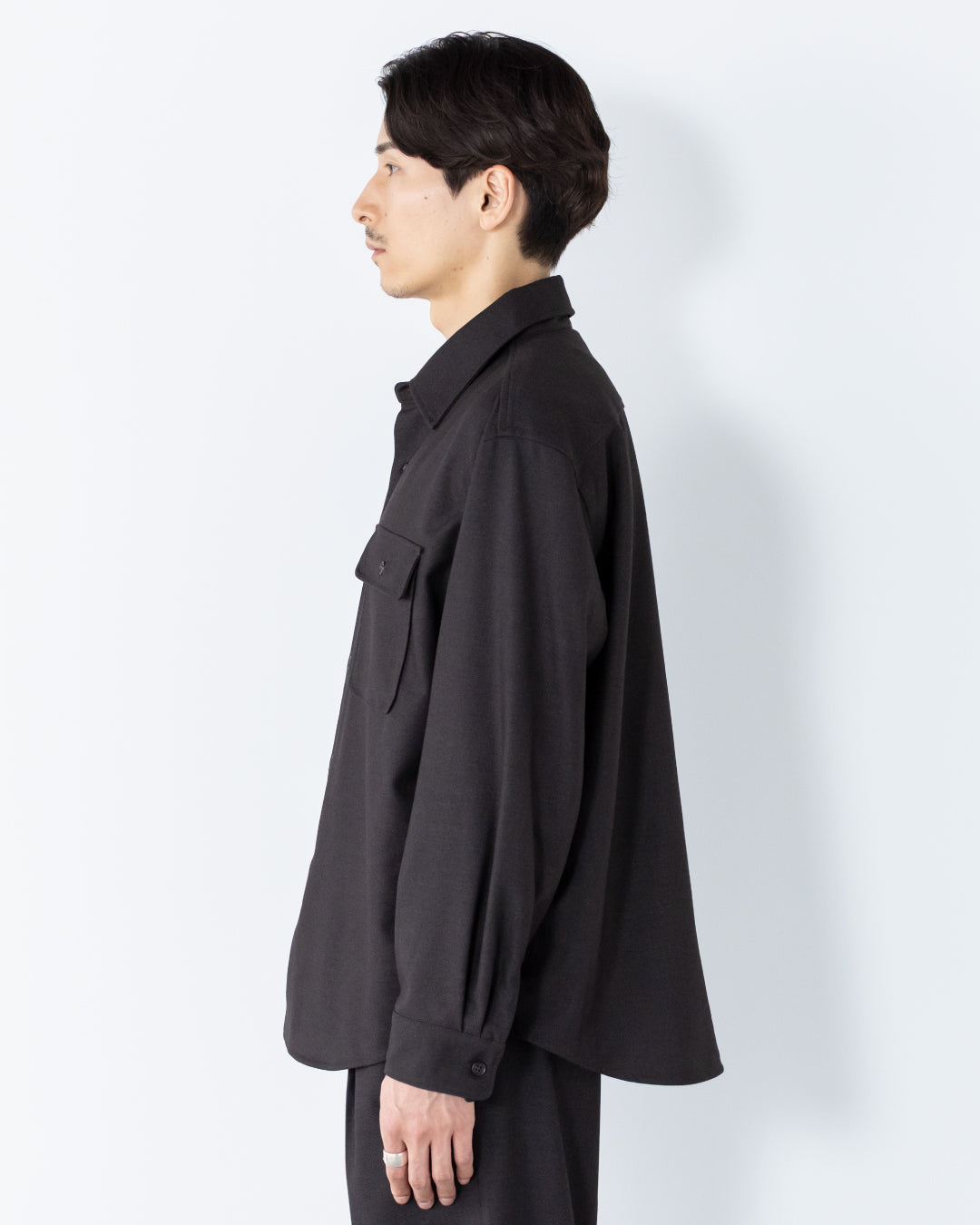 Wool Touch CPO Jacket -dark gray-