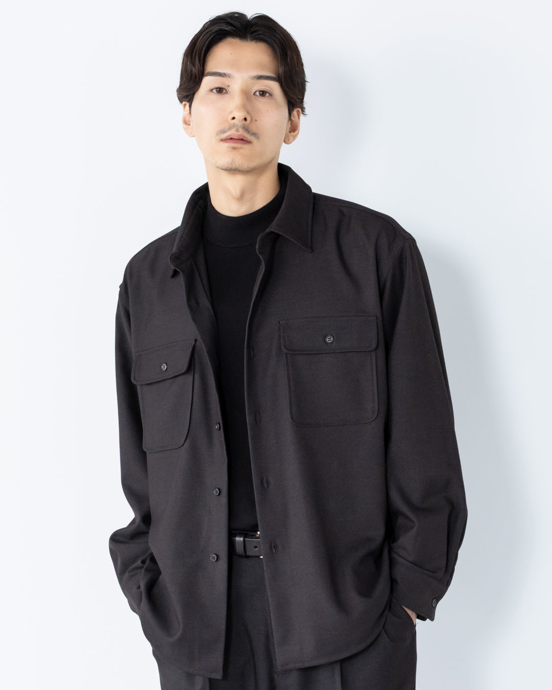 Wool Touch CPO Jacket -dark gray-