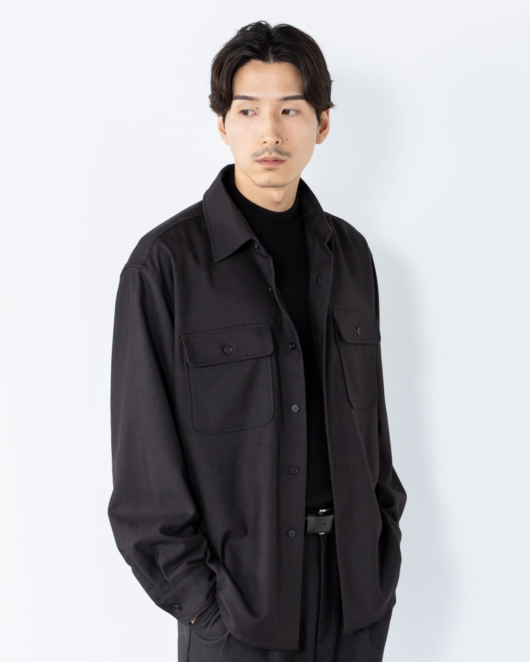 Wool Touch CPO Jacket -dark gray-