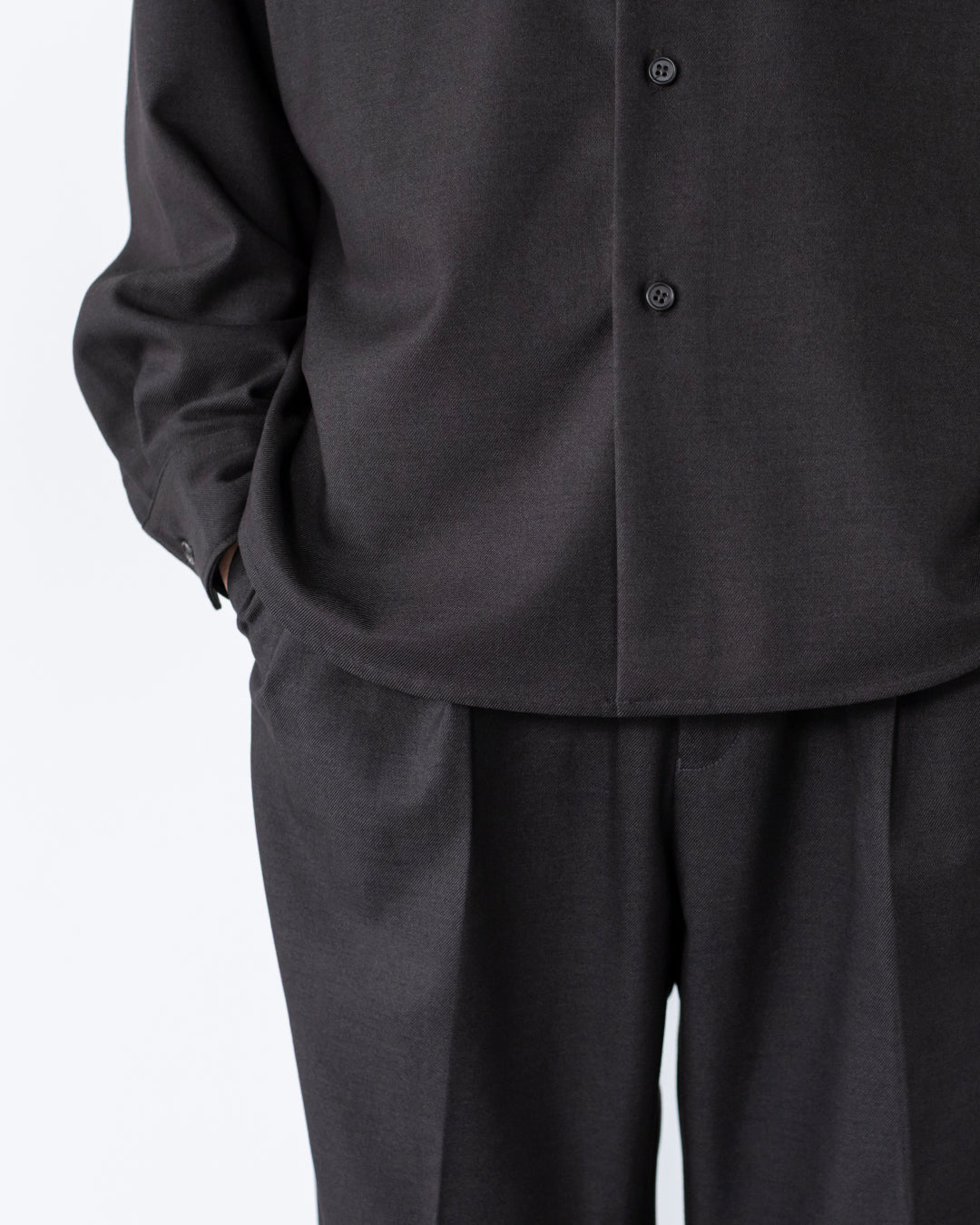 Wool Touch CPO Jacket -dark gray-