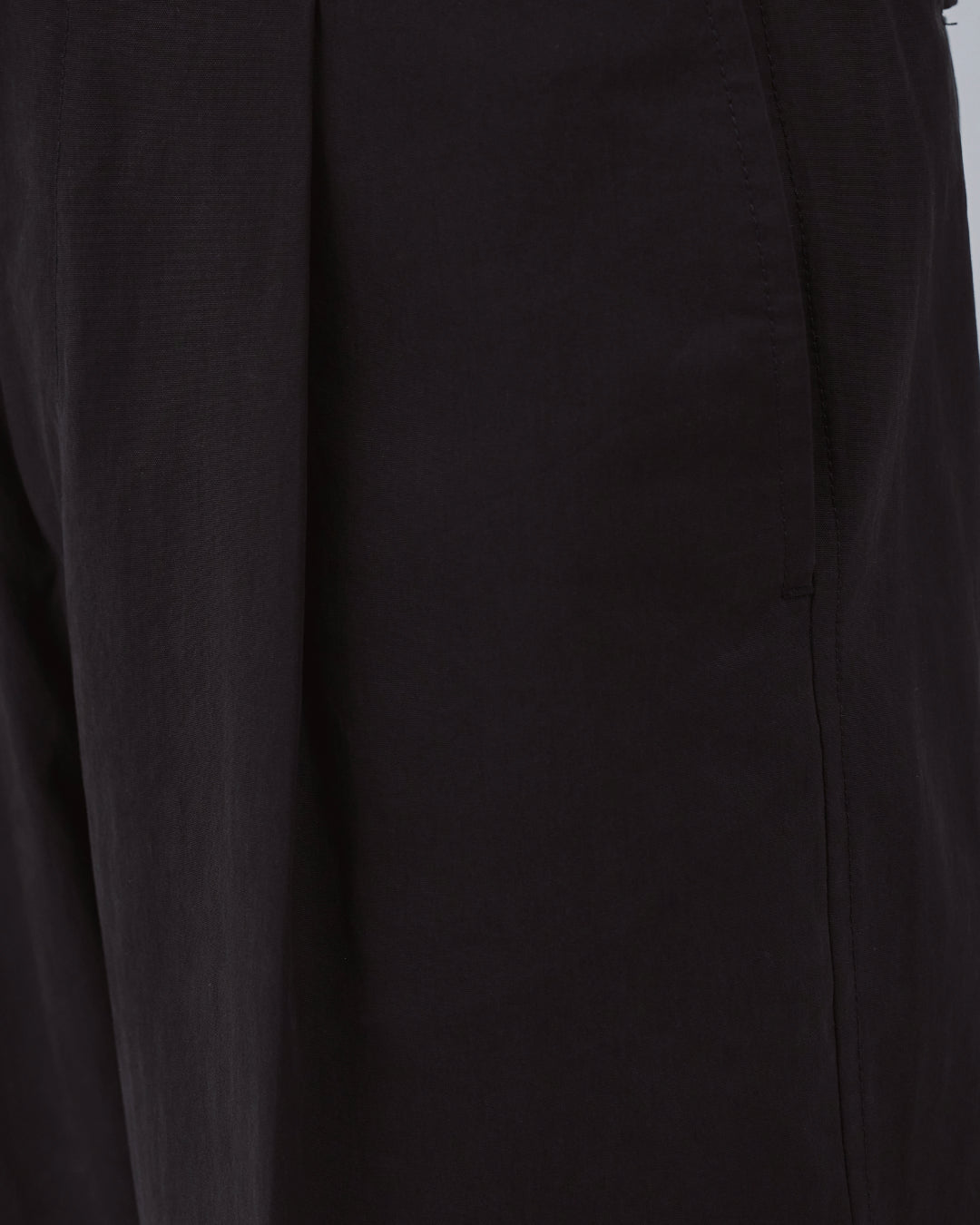 Cotton×Nylon Wide Pants -black-（12）