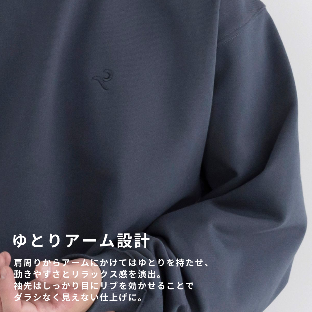 Crewneck Sweat Shirts -blue gray-