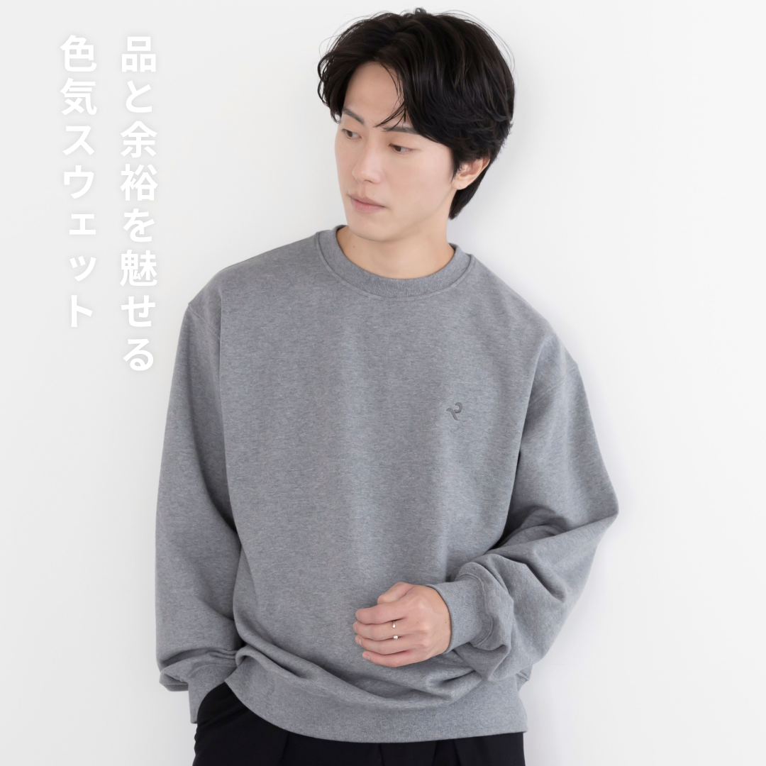 Crewneck Sweat Shirts -heather gray-
