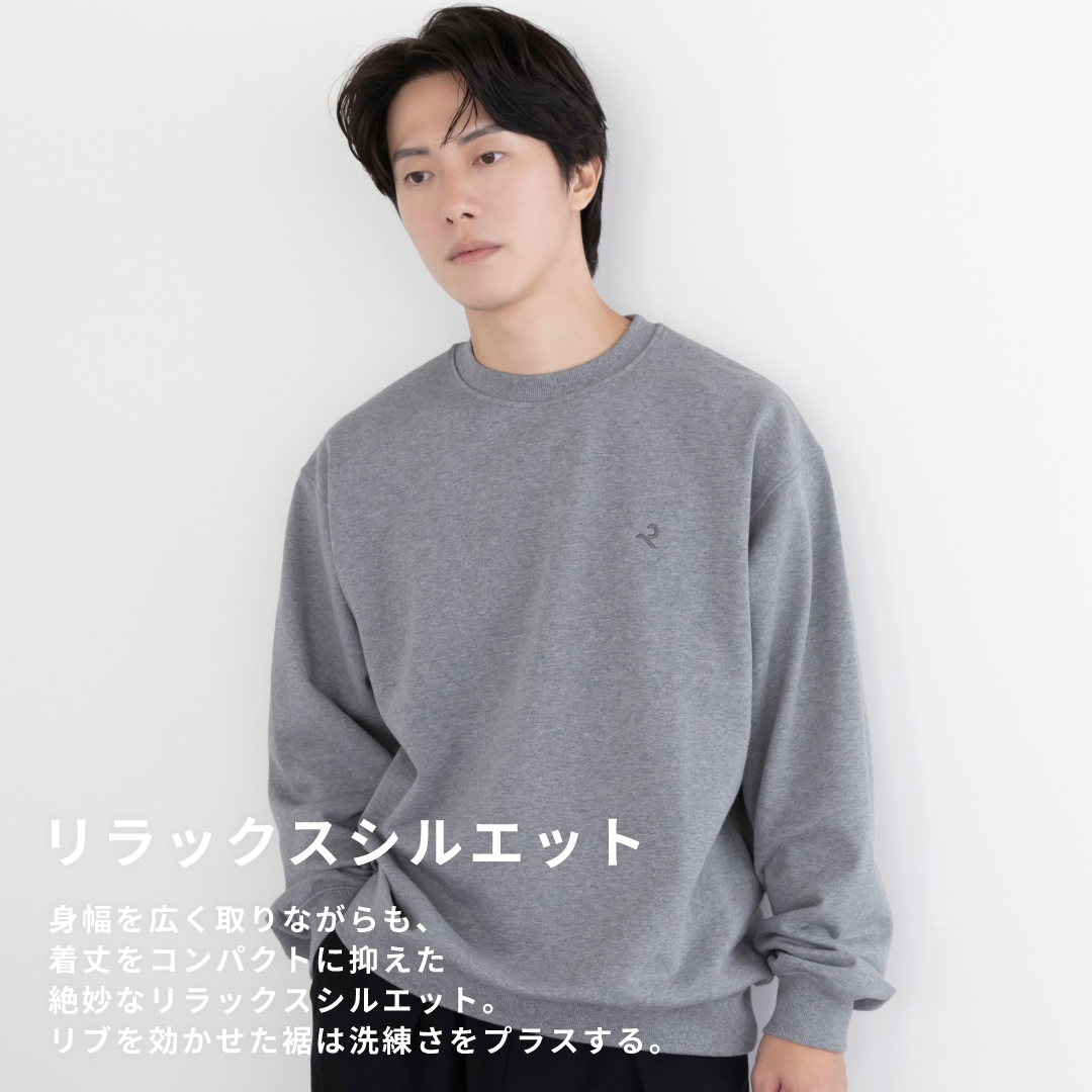 Crewneck Sweat Shirts -heather gray-