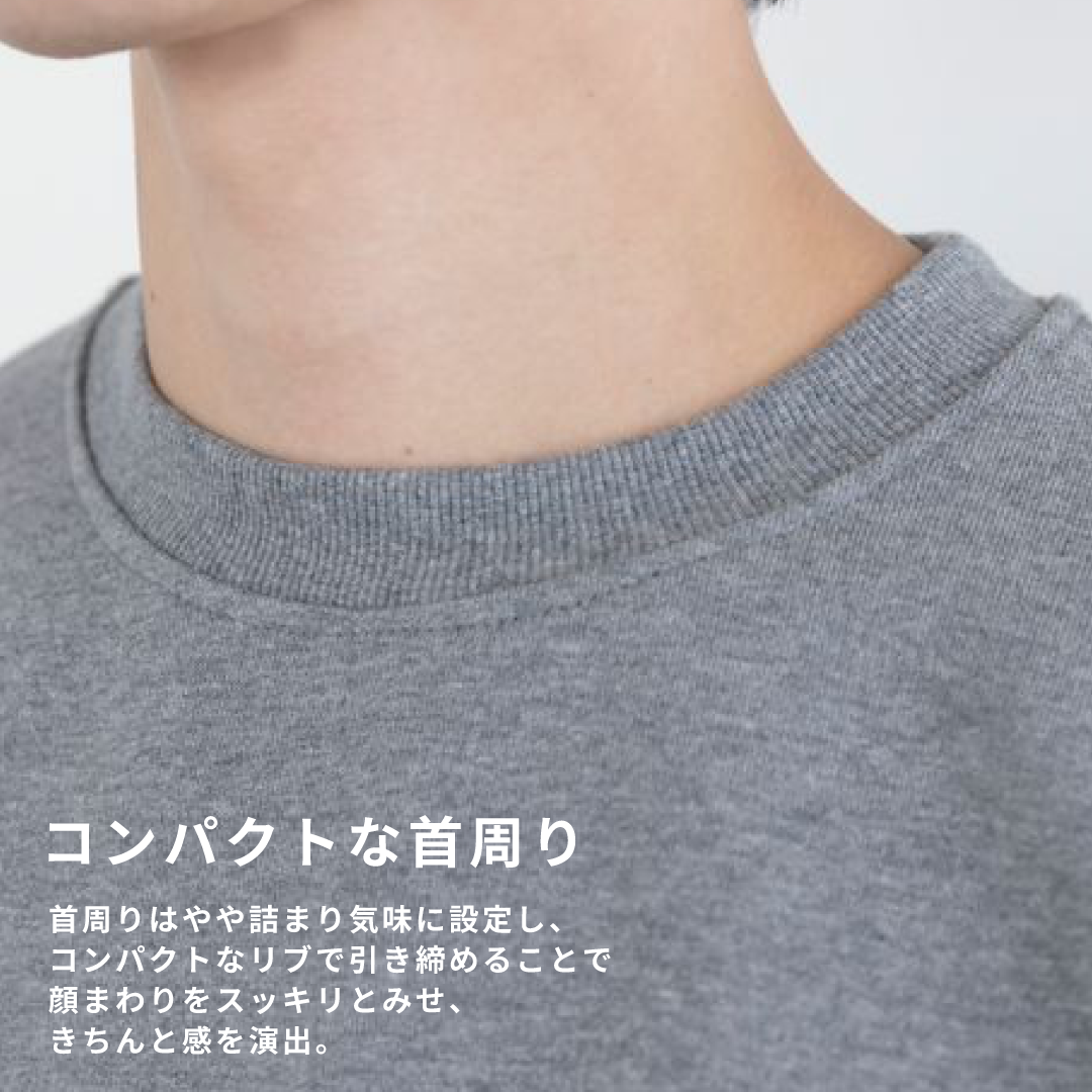 Crewneck Sweat Shirts -heather gray-