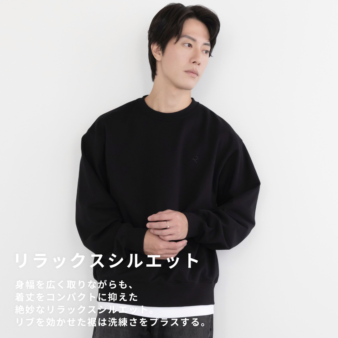 Crewneck Sweat Shirts -black-