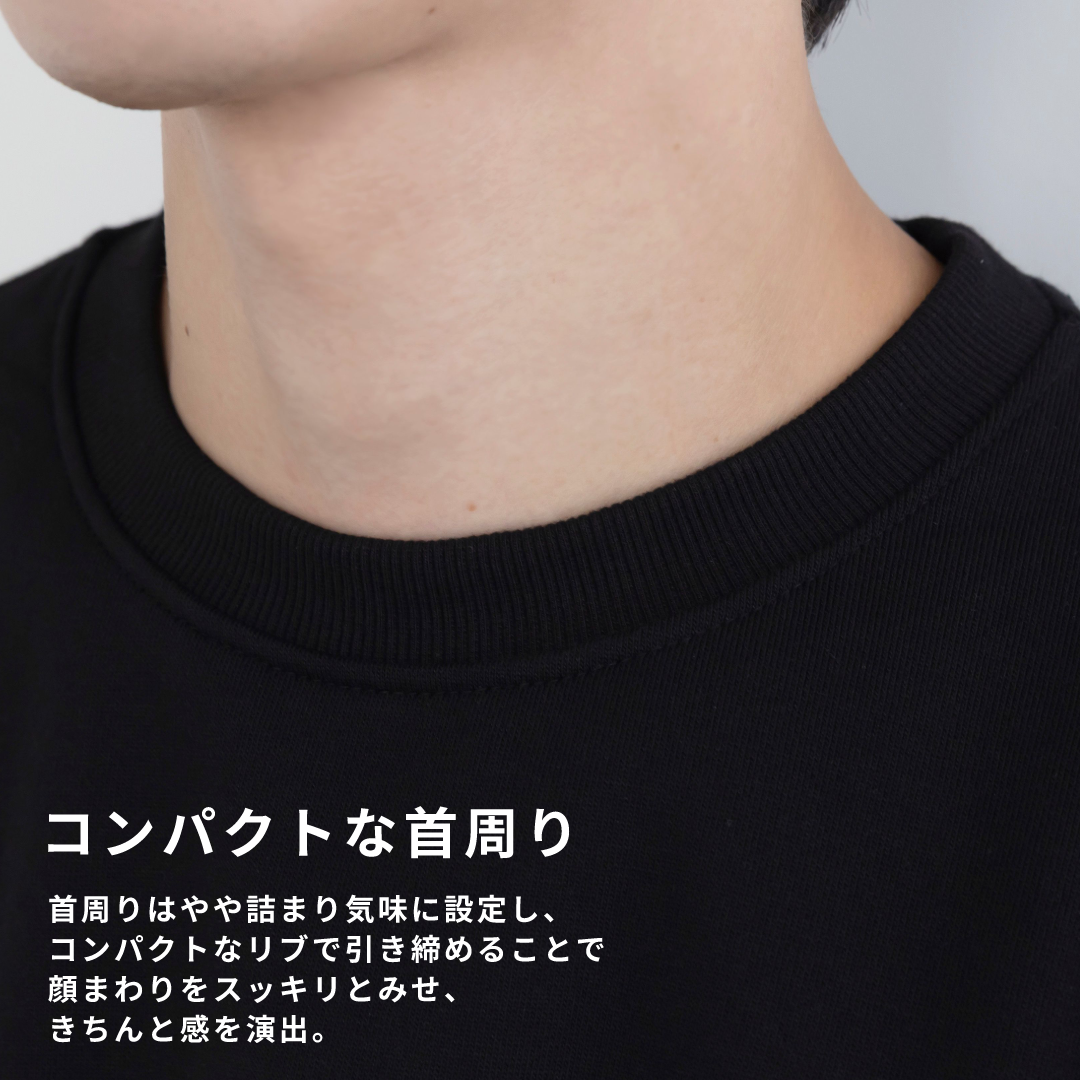 Crewneck Sweat Shirts -black-