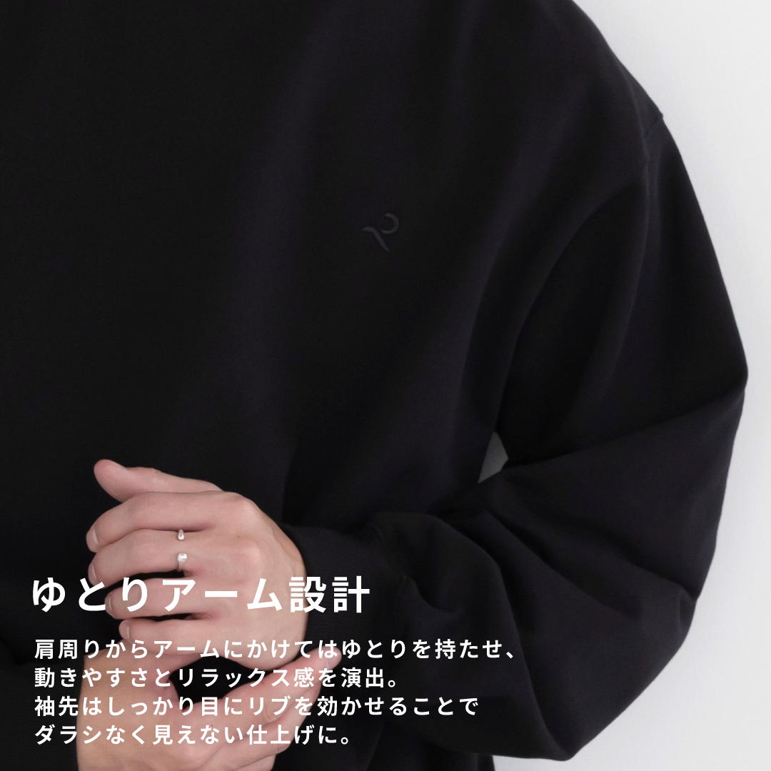 Crewneck Sweat Shirts -black-