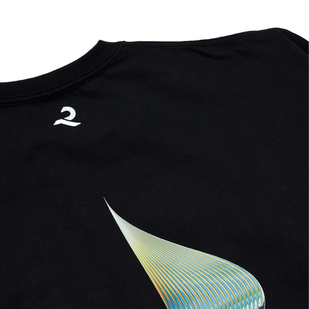 L/S Tee "Helix" - black