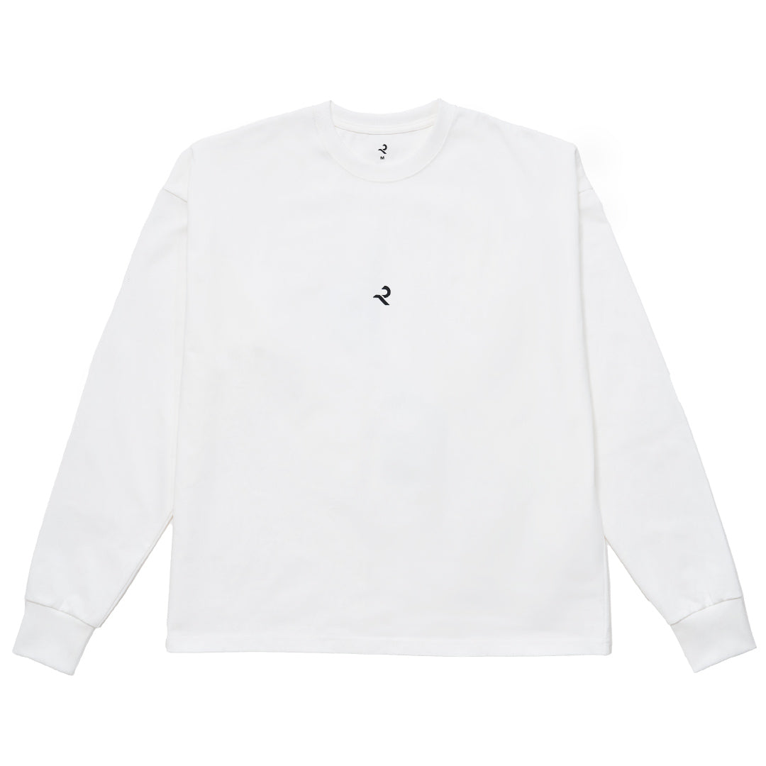 L/S Tee "Helix" - white