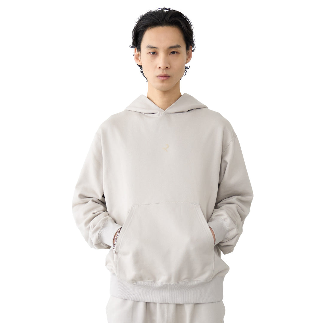 Logo Pullover Hoodie -greige-