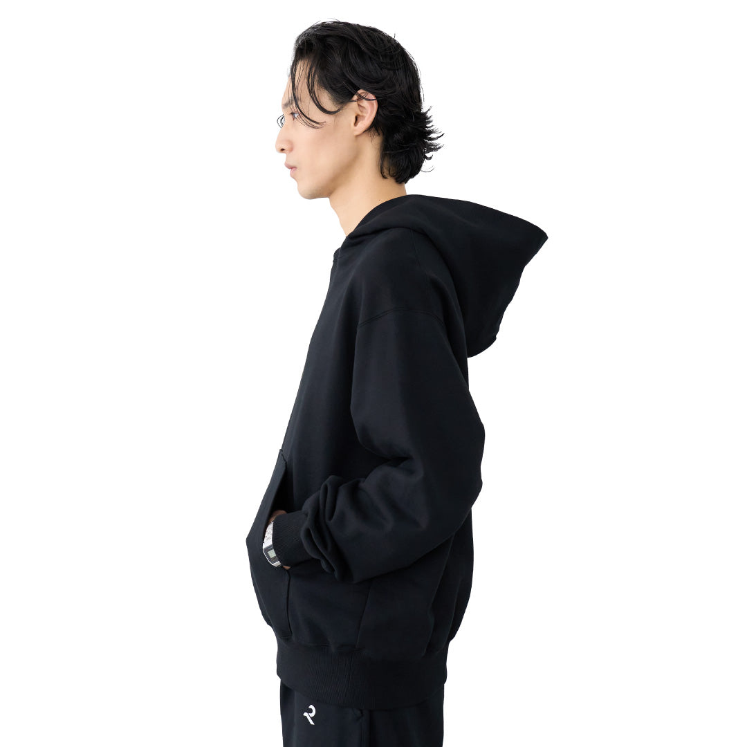 Logo Pullover Hoodie -black-