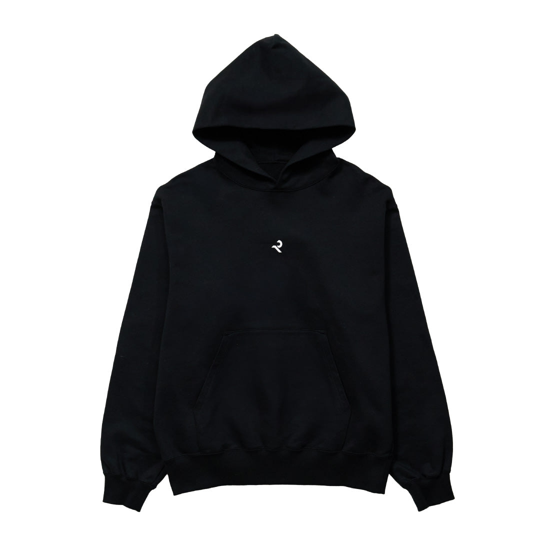 Logo Pullover Hoodie -black-