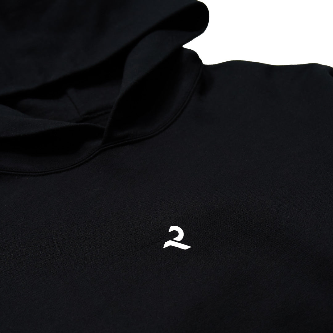 Logo Pullover Hoodie -black-