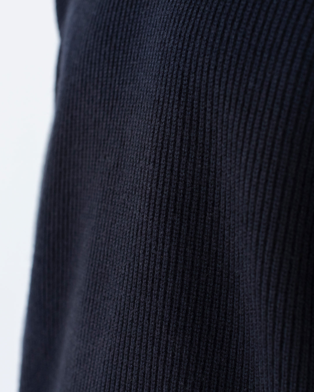 Wool Mixed Crewneck Knit -navy-